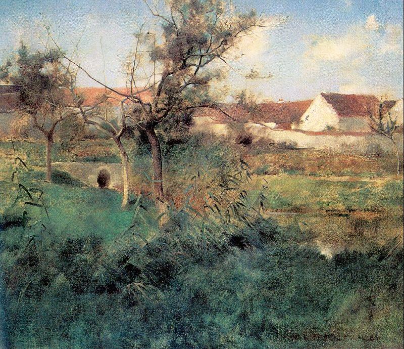 Landscape in Grez, Metcalf, Willard Leroy